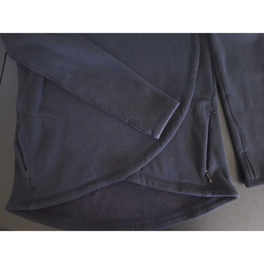 Athleta XS Feece Lined Asymmetrical Zip Pullover Sweatshirt Gorpcore Oversized - Picture 5 of 5